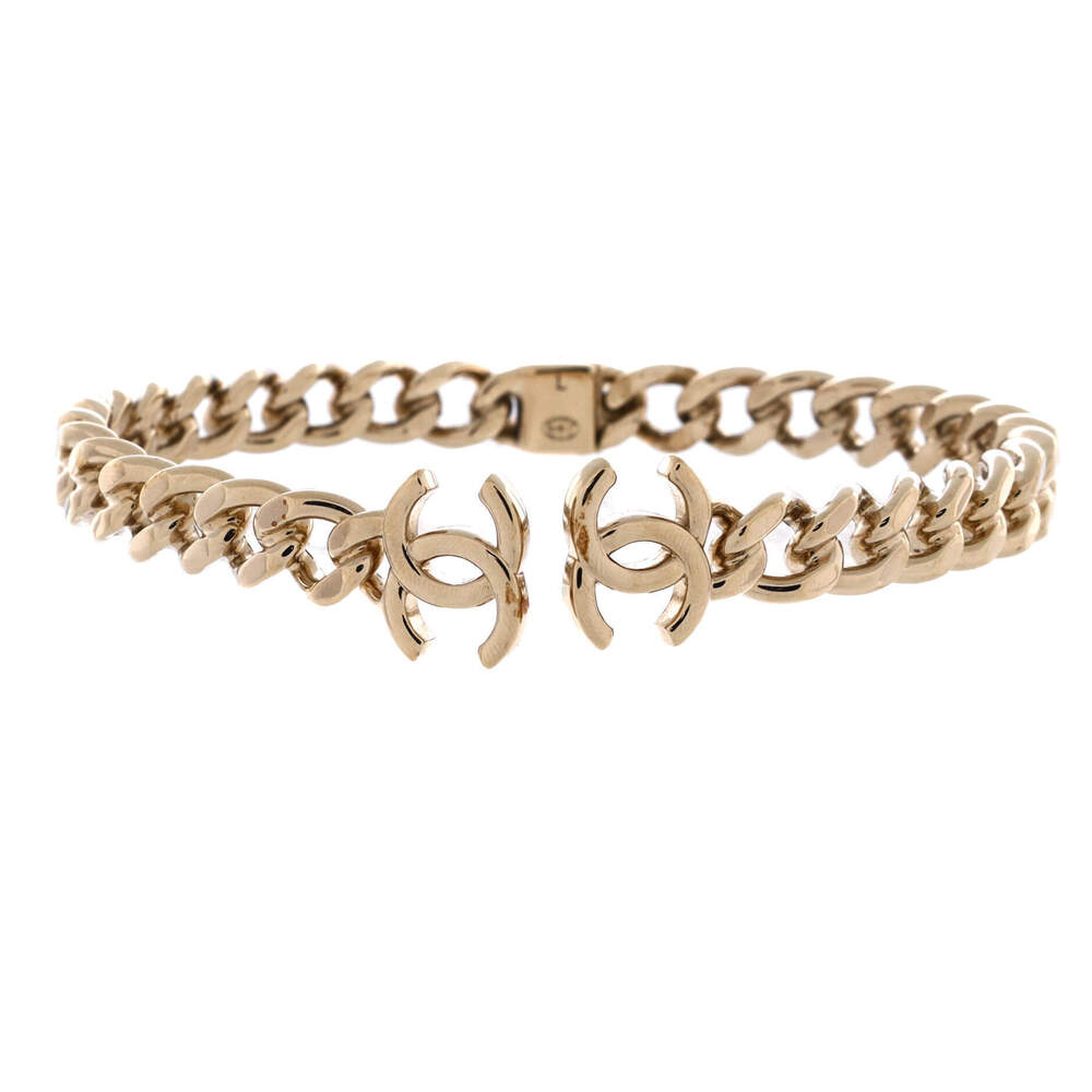 Chanel CC Chain Link Choker Necklace